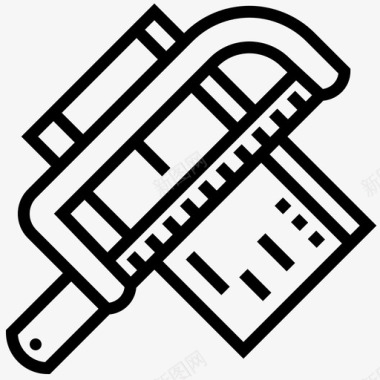 锯建筑53直线型图标图标