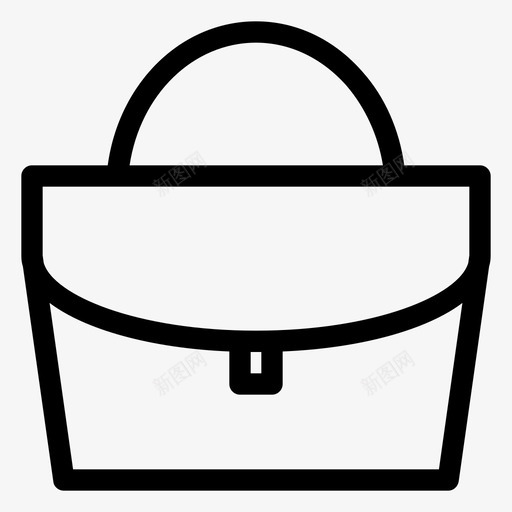 手袋公文包购物图标svg_新图网 https://ixintu.com 公文包 商务网 女包 手袋 电子 电子商务 购物 购物袋