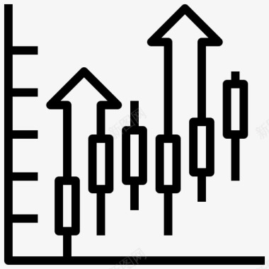 统计投资15线性图标图标