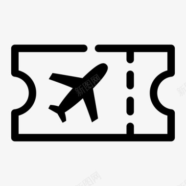 飞机票机场随机1个中等间隔图标图标