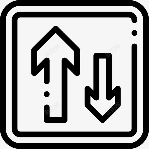优先交通标志13线形图标svg_新图网 https://ixintu.com 交通标志 优先 线形