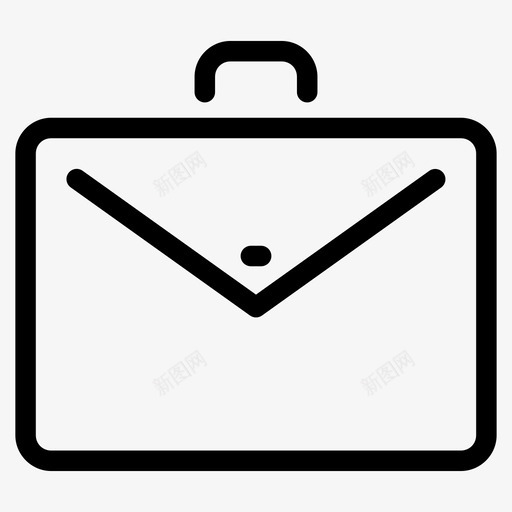 公文包商务办公图标svg_新图网 https://ixintu.com 公文包 商务办公