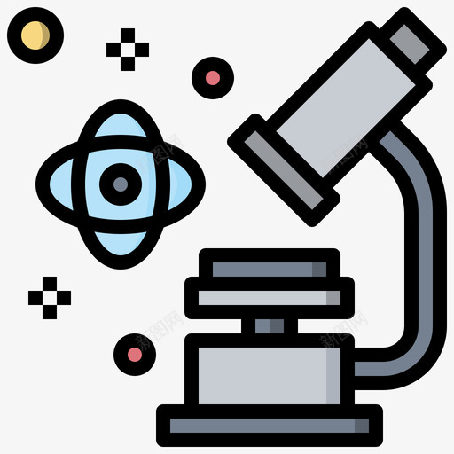 显微镜实验室57线性颜色图标svg_新图网 https://ixintu.com 实验室 显微镜 线性 颜色