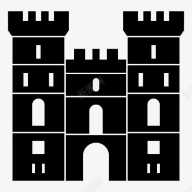 温莎城堡英国英格兰地标图标图标