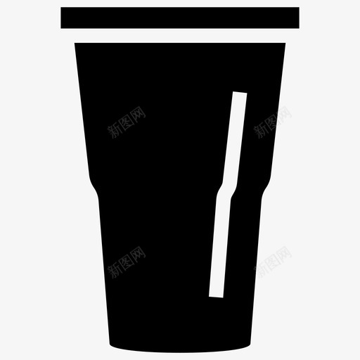 一次性玻璃饮料容器咖啡杯图标svg_新图网 https://ixintu.com 一次性 包装 咖啡杯 图标 塑料 字形 容器 玻璃 餐具 饮料