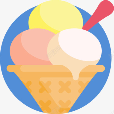 冰淇淋快餐63无糖图标图标