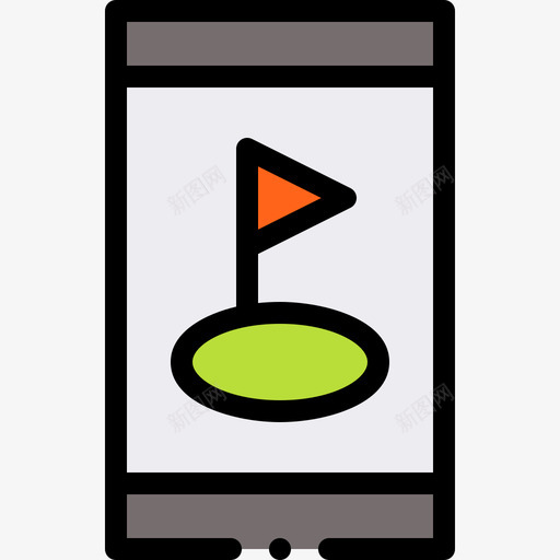 智能手机高尔夫40线性颜色图标svg_新图网 https://ixintu.com 手机 智能 线性 颜色 高尔夫