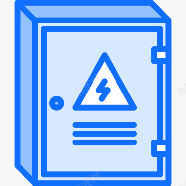 电气面板电工10蓝色图标图标