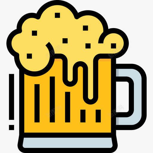 啤酒杯派对79线性颜色图标svg_新图网 https://ixintu.com 啤酒杯 派对 线性 颜色