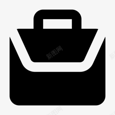 手提箱公文包商务图标图标