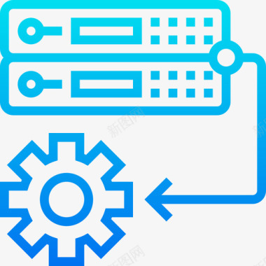 数据库数据和网络管理2梯度图标图标