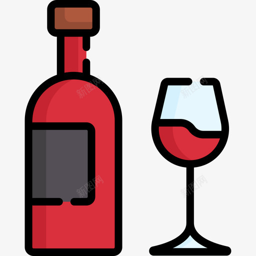 葡萄酒葡萄牙5线性颜色图标svg_新图网 https://ixintu.com 线性 葡萄牙 葡萄酒 颜色