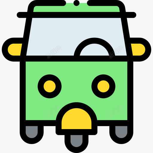 人力车车辆和运输工具1线性颜色图标svg_新图网 https://ixintu.com 人力车 线性 车辆 运输工具 颜色