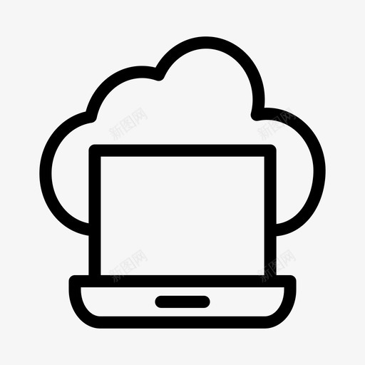 笔记本电脑云服务器笔记本电脑图标svg_新图网 https://ixintu.com 图标 服务器 电脑 笔记本