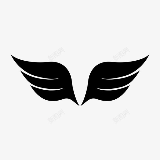 翅膀飞翔速度图标svg_新图网 https://ixintu.com 力量 翅膀 速度 飞翔