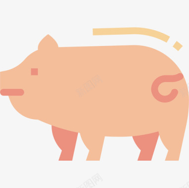 猪农场49平坦图标图标