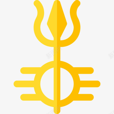 湿婆宗教信仰30扁平图标图标