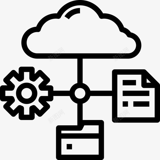 存储大数据39线性图标svg_新图网 https://ixintu.com 大数 存储 数据 线性