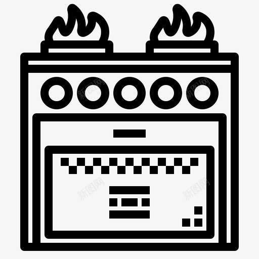炉灶电器货舱图标svg_新图网 https://ixintu.com 家居 家用电器 概述 炉灶 电器 货舱