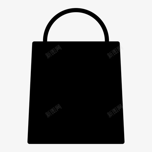 袋子买购物袋图标svg_新图网 https://ixintu.com 字形 袋子 购物袋