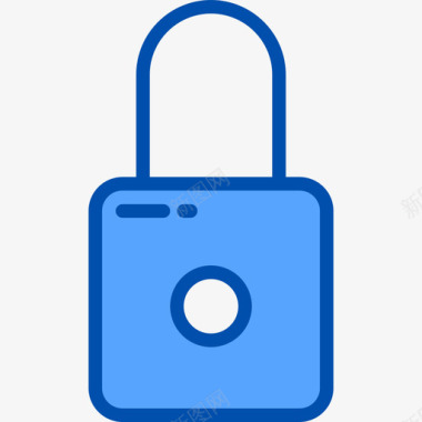 锁ui36蓝色图标图标