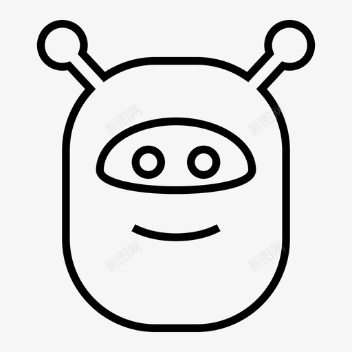 机器人android人工图标svg_新图网 https://ixintu.com android 人头 人工 智能 机器 机器人