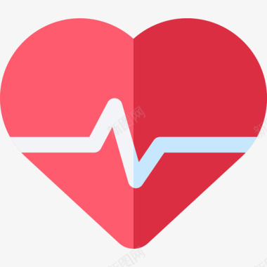 心脏病医疗服务3扁平图标图标