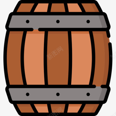 桶装海盗53线纹颜色图标图标