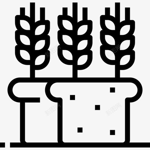 面包早餐27直系图标svg_新图网 https://ixintu.com 早餐 直系 面包