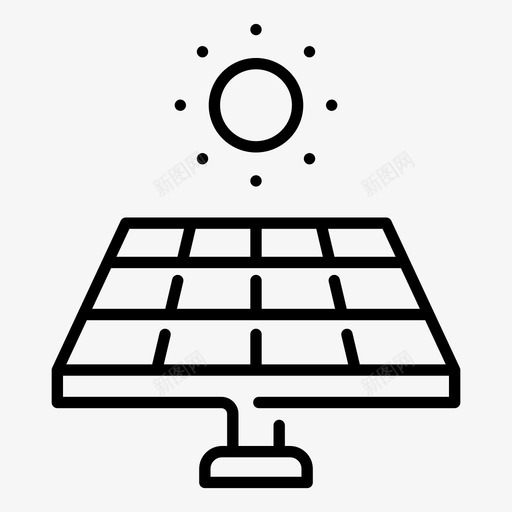 太阳能板替代品电池图标svg_新图网 https://ixintu.com 世界 太阳能 太阳能logo 拯救 替代品 电力 电池 能源