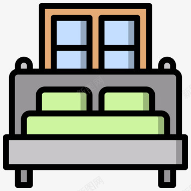 床家和生活39线性颜色图标图标