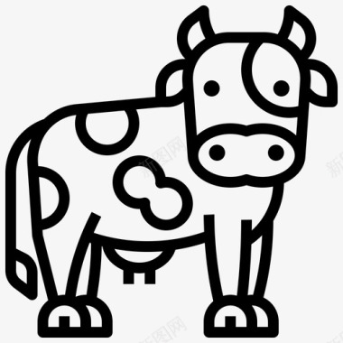 牛动物32直系图标图标
