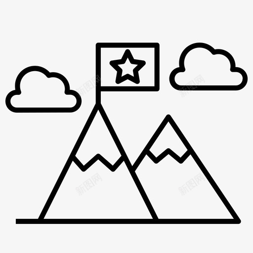 目标业务财务图标svg_新图网 https://ixintu.com 业务 报告 概要 目标 财务