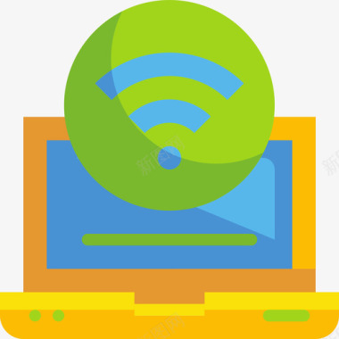 Wifi搜索引擎优化和web9扁平图标图标