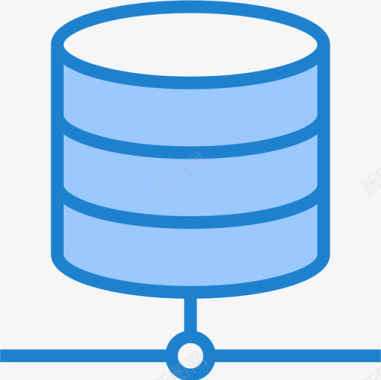 数据库数据和网络管理5蓝色图标图标
