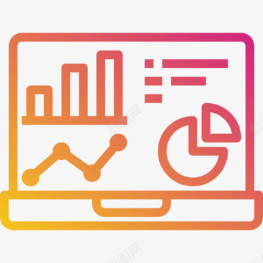 数据分析大数据40梯度图标图标