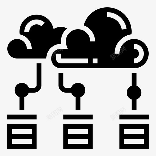云计算人工智能59字形图标svg_新图网 https://ixintu.com 云计算 人工智能 字形