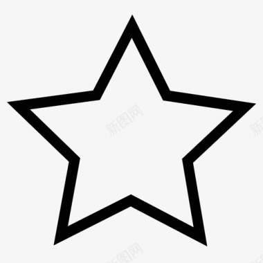 最爱的形状星星形状图标图标