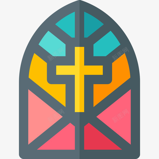 彩色玻璃窗宗教30平面图标svg_新图网 https://ixintu.com 宗教 平面 彩色 玻璃窗