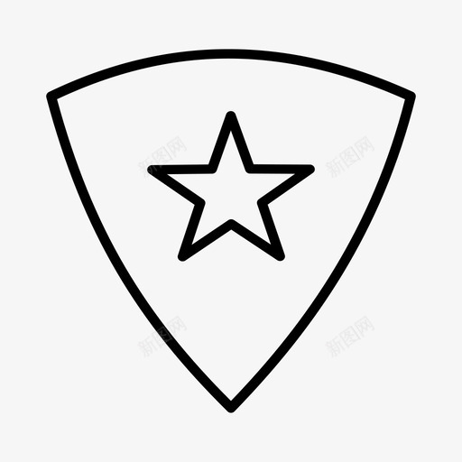 盾牌好明星像图标svg_新图网 https://ixintu.com 明星 盾牌 评级