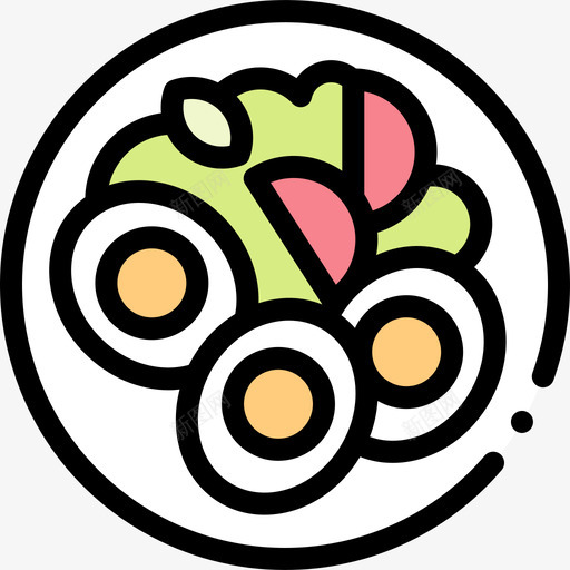沙拉夏季食品和饮料2原色图标svg_新图网 https://ixintu.com 原色 夏季 沙拉 食品 饮料