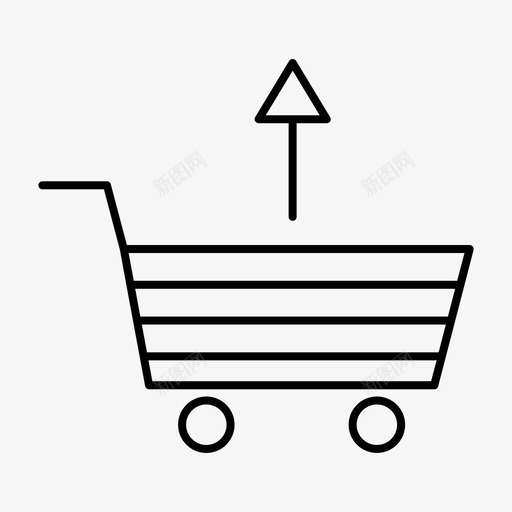 购物车更新销售升级图标svg_新图网 https://ixintu.com 上传 升级 更新 购买 购物车 销售