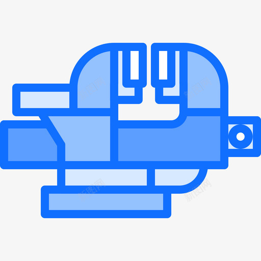 夹钳63号工具蓝色图标svg_新图网 https://ixintu.com 63号 夹钳 工具 蓝色