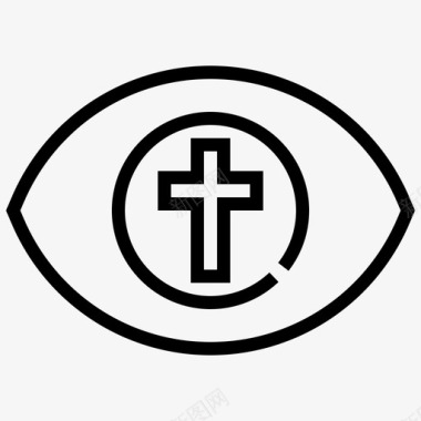 信仰基督教十字架图标图标