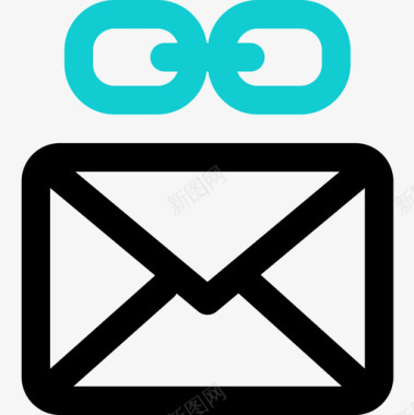 电子邮件数字营销131双音图标图标