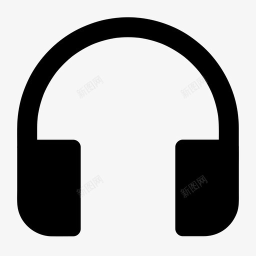 耳机电子产品收听图标svg_新图网 https://ixintu.com 图标 基本 尺寸 所有 收听 电子产品 耳机