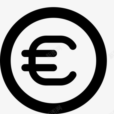 061-coin-euro 钱 货币图标