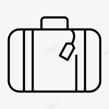 手提箱公文包休闲图标图标