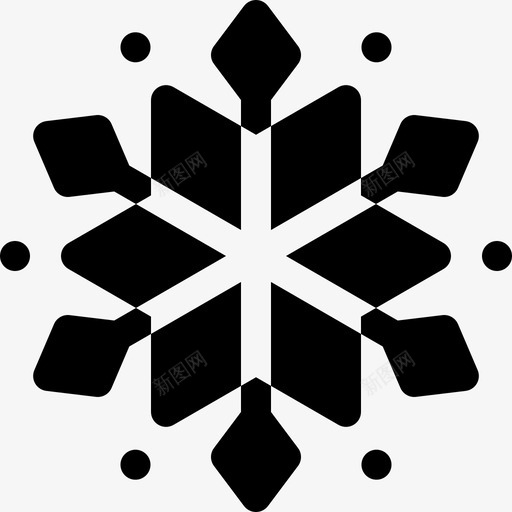 雪花气候变化10填充图标svg_新图网 https://ixintu.com 填充 气候变化 雪花