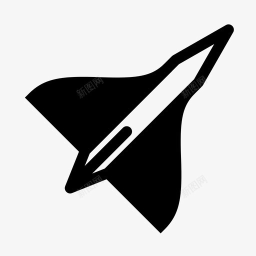协和式飞机飞机喷气式飞机图标svg_新图网 https://ixintu.com 协和 喷气式飞机 图标 平面 平面图 超音速飞机 运输 飞机